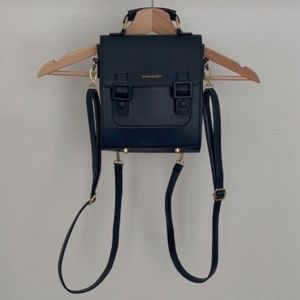 faux leather backpack